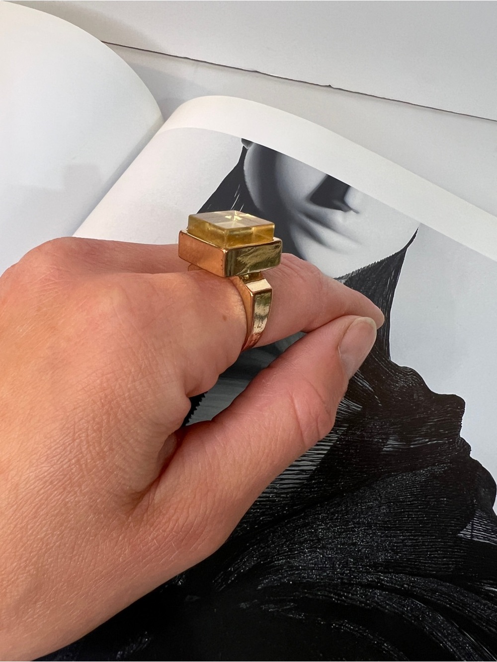 Square Cocktail Ring - Picture 2 of 6